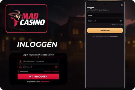 Inloggen bij Mad Casino