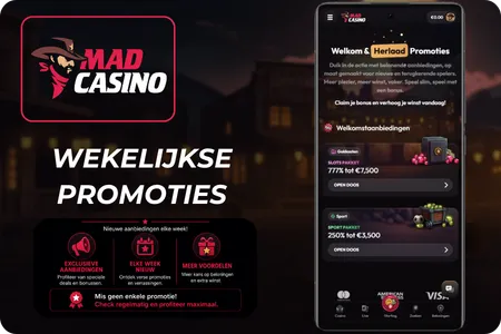 Mad Casino Wekelijkse promoties