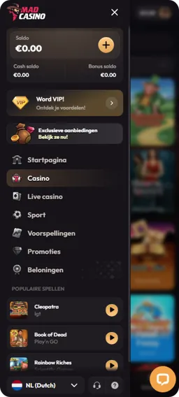 MadCasino betaalmethoden iDEAL