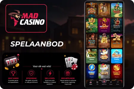 Spelaanbod van Mad Casino